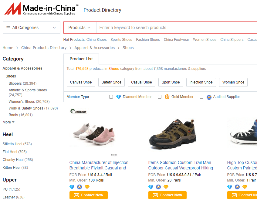 Top 7 Cheap Wholesale Shoe Websites 